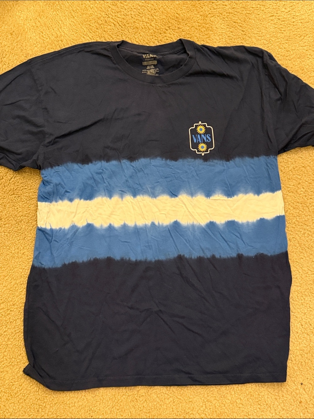 Vans Men's Tie-Dye & skull Sleeve Tee